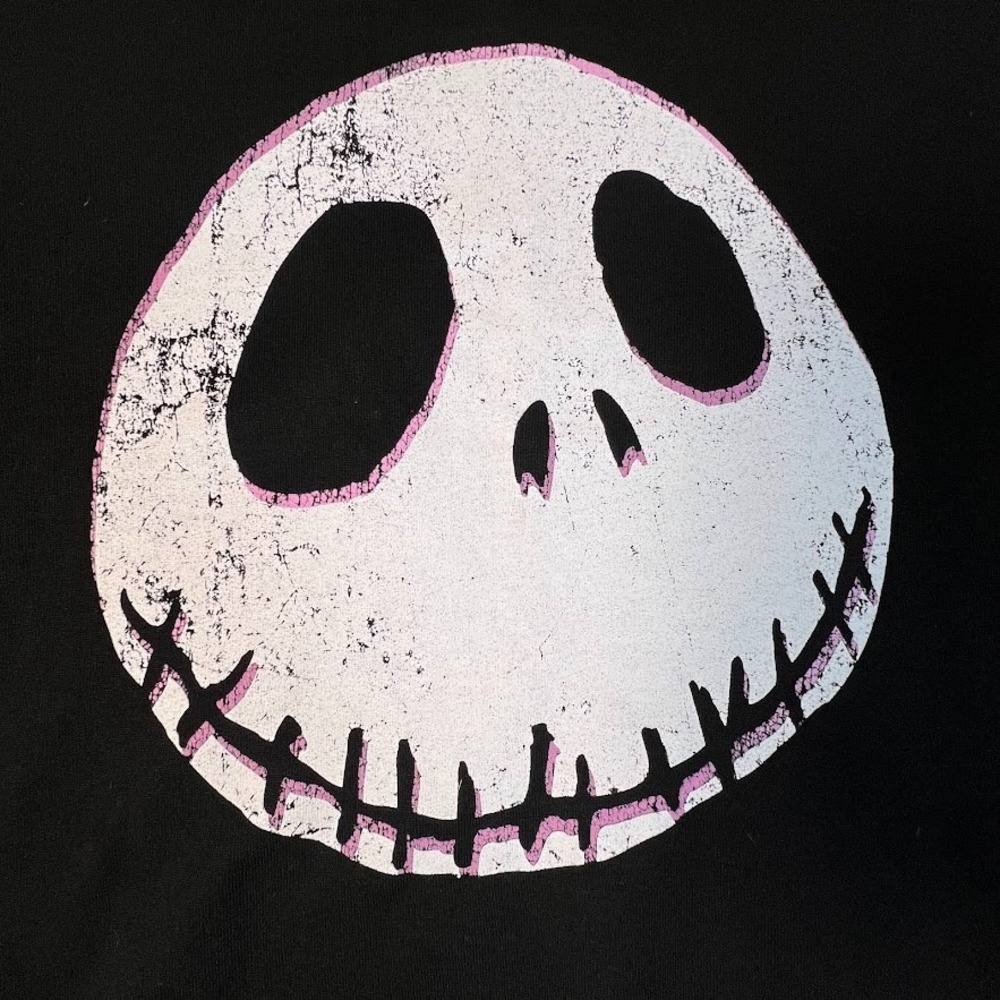 Disney Jack Skellington Nightmare Before Christmas Black Sweatshirt Halloween XL - Picture 5 of 6